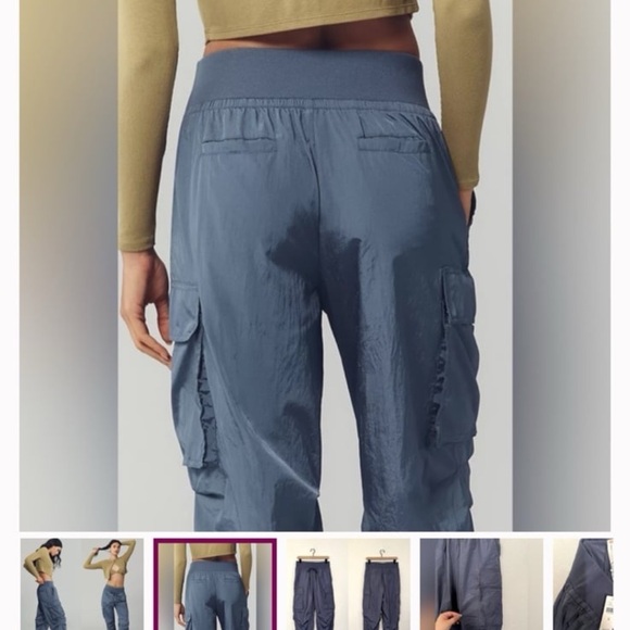 ANTHROPOLOGIE DAILY PRACTICE: Parachute Cargo Jogger In Forklore Grey. NWT - Picture 3 of 9